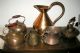 Stunning Set Of 6 Copper Items Metalware photo 6