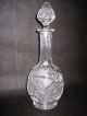 Antique Abp Cut Glass Decanter With Stopper 12 1/2 