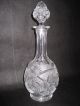 Antique Abp Cut Glass Decanter With Stopper 12 1/2 