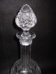 Antique Abp Cut Glass Decanter With Stopper 12 1/2 