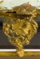 Antique French Ormolu Beveled Cryst Jewel Casket Box Unusual Shape–quality Rare Metalware photo 9
