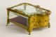 Antique French Ormolu Beveled Cryst Jewel Casket Box Unusual Shape–quality Rare Metalware photo 4