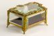 Antique French Ormolu Beveled Cryst Jewel Casket Box Unusual Shape–quality Rare Metalware photo 6