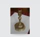 Antique English Queen Ann Brass Candle Stick Metalware photo 3