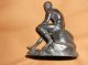 Antique Grand Tour Bronze Seated Mercury.  Late 1800 ' S To Early 1900 ' S Metalware photo 1