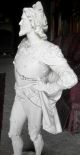 Antique Cavalier Metal Statue Family Heirloom Museum Quality Almost 3 ' Tall Metalware photo 2