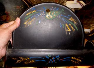 Toleware Candle Box. . .  Hand Painted photo