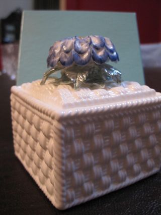 Collectable Tiffany And Co.  Porcelaine Jewelry Box Extremely Rare photo