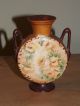 Antique Porcelain Pottery Bisque Lady Spill Vase Signed Mw Other photo 2