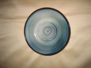 Vintage Harding Black Pottery Bowl/plate Circa 1964 photo