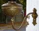 Rare Antique C.  H.  Mckenney & Co.  Boston Embossed Brass Wall Sconce Oil Lamp Lamps photo 1
