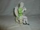 Set Of Bisque Figurines,  Man Playing Flute,  Entertaining The Woman. Figurines photo 2