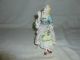 Set Of Bisque Figurines,  Man Playing Flute,  Entertaining The Woman. Figurines photo 3