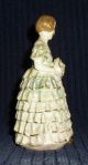 Antique Victorian Lady Gone With The Wind Old Southern Bell Chalkware Figurine Figurines photo 3