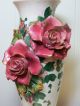 Antique Hand Made & Painted Ceramic Vase,  Made In Italy Vases photo 1