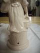 Antique Decorative Lamp Base/ Pink Porcelain Lady/ Vase Of Flowers & Basket /euc Lamps photo 3