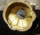 Rare Robert Abbey Gilded Brass And Dark Green Enamel Vintage Lamp Circa 1950 Lamps photo 9
