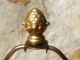 Rare Robert Abbey Gilded Brass And Dark Green Enamel Vintage Lamp Circa 1950 Lamps photo 6