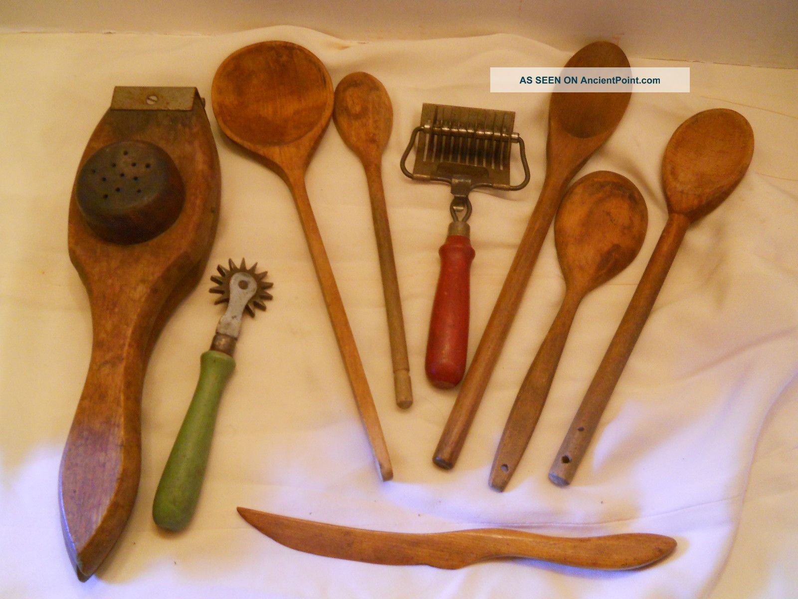 Primitive Wooden Utensil Lot Plus Extras Other photo