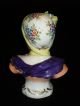 Antique German Porcelain Sitzendorf Dresden Lady Bust Figurine Figure Figurines photo 4