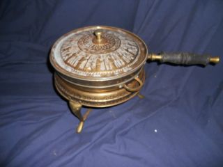 Antique Brass Chaffing Dish photo