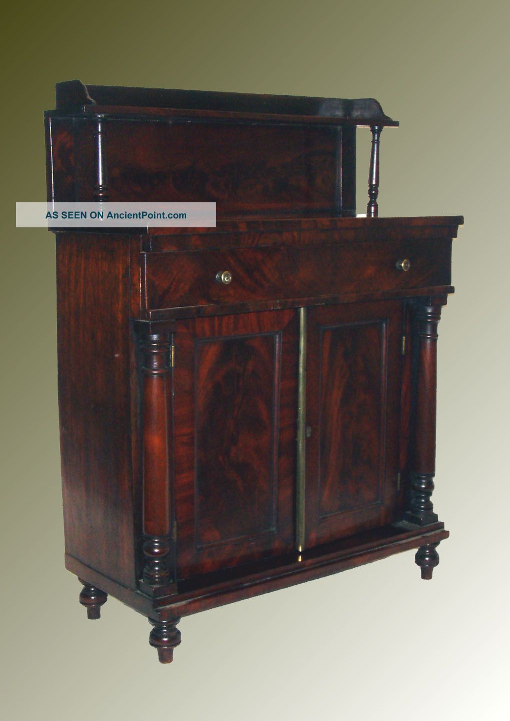 Fine Miniature Flamed Mahogany Chiffonier,  C.  1840 Other photo