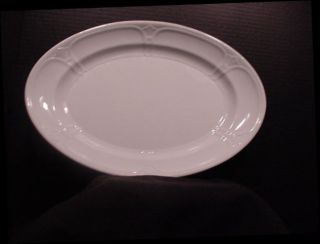 Ca 1850 - 70 White Ironstone Oval Platter 