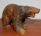 Vintage Folk Art Carved Grizzly Or Golden Bear Wood Sculpture 1930s Carved Figures photo 11