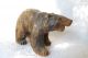 Vintage Folk Art Carved Grizzly Or Golden Bear Wood Sculpture 1930s Carved Figures photo 8