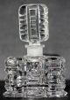Clear Love Perfume Bottle - Czechoslovakia,  True Art Deco - Very Special Shape Perfume Bottles photo 2