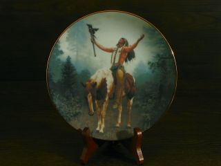 Deliverance Plate From The Mystic Warriors Native American Hamilton Collection photo