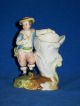 Anitque German Or French Porcelain Peasant Man Figural Match Holder Figurine Figurines photo 2