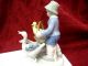 Gerold Porzellan Boy With Ducks Figurine From Western Germany Bavaria Figurines photo 1