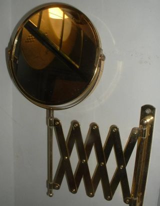 Vintage Scissor Industrial Shaving Mirror - Light Steampunk photo