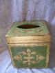 Italian Florentine Vintage Tissue Box Toleware photo 9