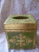 Italian Florentine Vintage Tissue Box Toleware photo 1