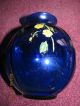 Vintage Cobalt Blue Table Vase - Yellow Flowers Vases photo 1