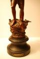Beautifully Cast Newel Post Banister Figure - Mkd.  Le Chasseur Germany Other photo 3