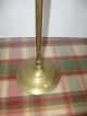 Great Pair Of Antique French Brass Candleholders - Very Tall Metalware photo 1