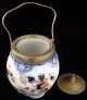 J F Elton Co.  Burslem Pottery Biscuit Jar With R.  Pringle Silverplate Rim & Lid Jars photo 4