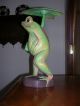 Vintage Carved Wooden Frog Tahiti Carved Figures photo 2
