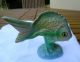 Hollohaza Porcelain Fish - Hand - Painted - Antique - Made In Hungary - 1950 Figurines photo 2