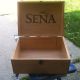 Vintage Wooden Wine Crate Box Sena By Robert Mondavi.  Rare Boxes photo 1