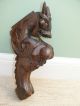 18thc Gothic Oak Carved Gargoyle Figur Other photo 6