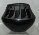 Vintage San Ildefonso Pottery Bowl / Vase Signed Marie & Julian Feather Decor Bowls photo 3