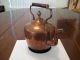 Classic 19thc American Copper Tea Hot Water Kettle Metalware photo 2