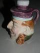 Antique England Toby Character Syrup Pitcher W / Cork Stopper Pitchers photo 2