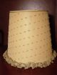 Matching Pair Vintage Ruffled Lace Light Lamp Clip Clamp On Bulb Shades Polk Dot Lamps photo 1