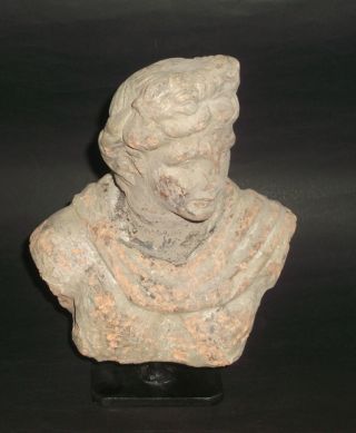 Ars - Arqueo.  Roman Terracotta Bust.  18 - 19th Century photo