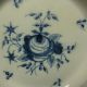 Antique Painted Pearlware Plate Floral Blue White Bourne Plates & Chargers photo 2